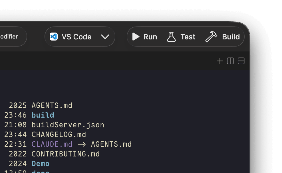 Custom Actions screenshot