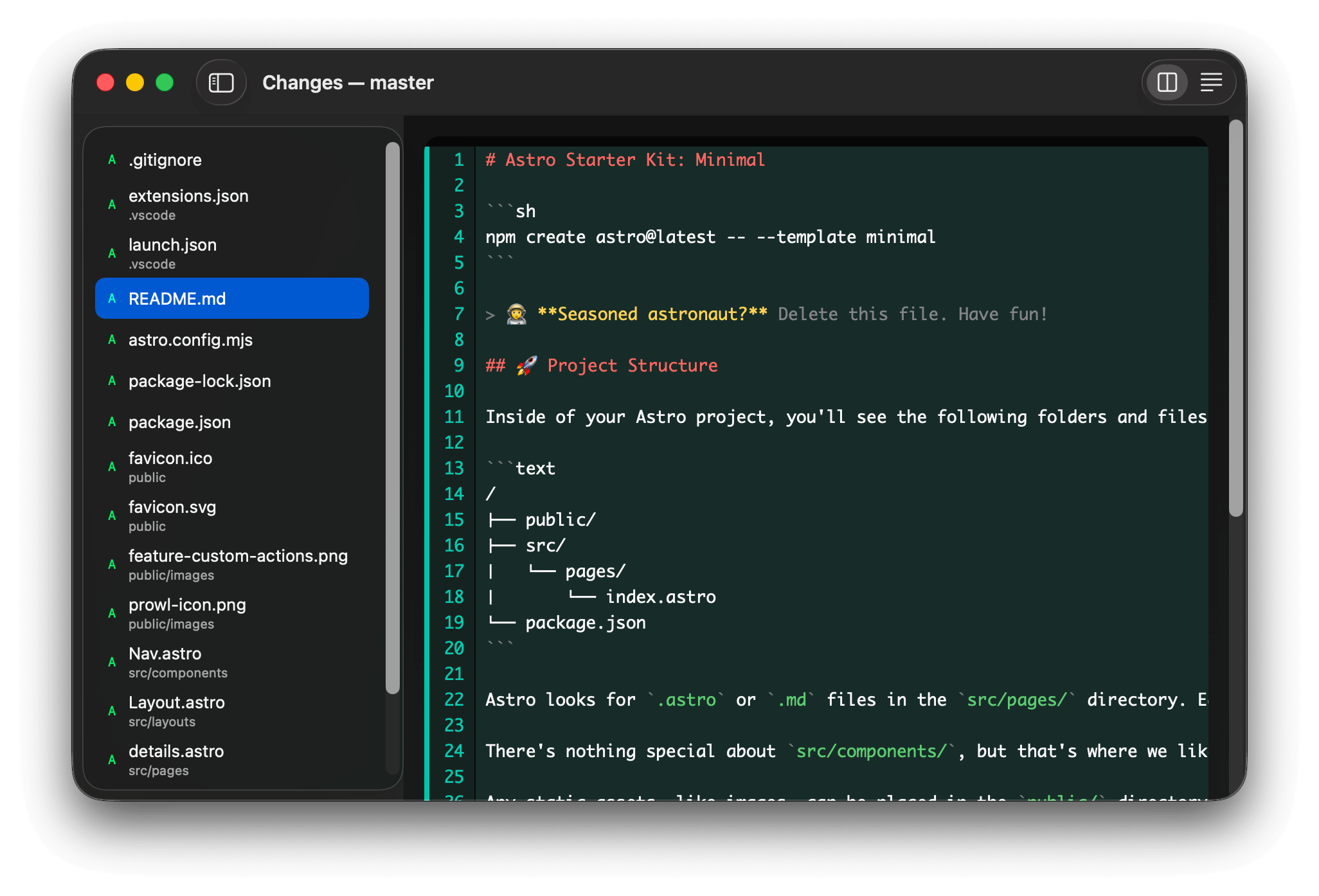 Diff View screenshot